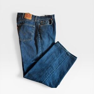 Vintage Levis 501 Button Fly Jeans Made in South Africa (2004) 42X32 Dark Indigo